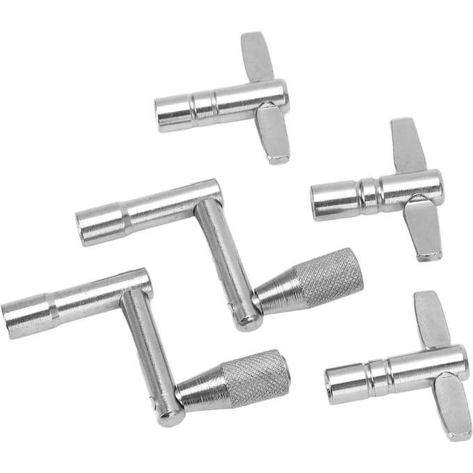 5 Stuks Universele Trommel Sleutels Metaal Trommels Stem Sleutel voor Drummers Percussie Hardware Gereedschap gray