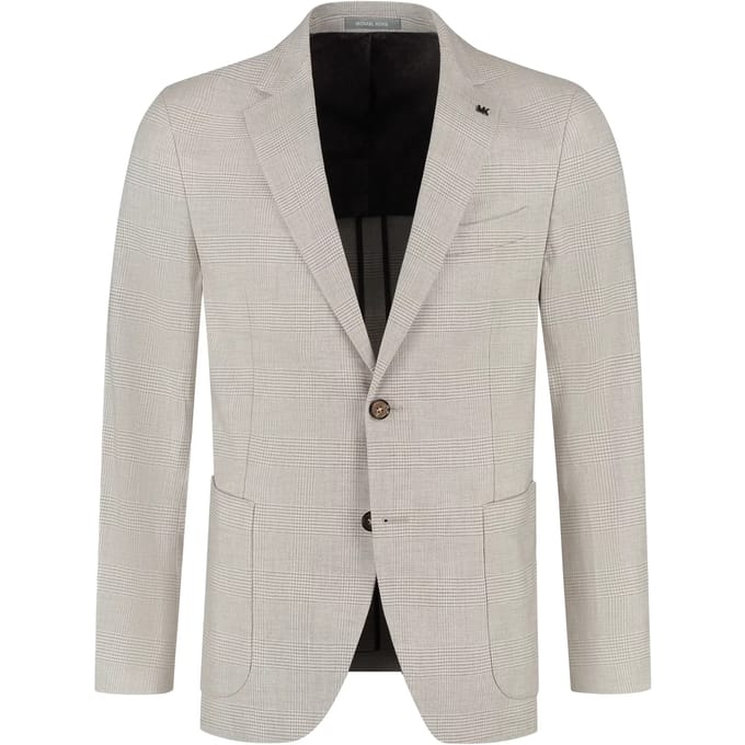 Blazer Michael Kors Linen Blend Check
