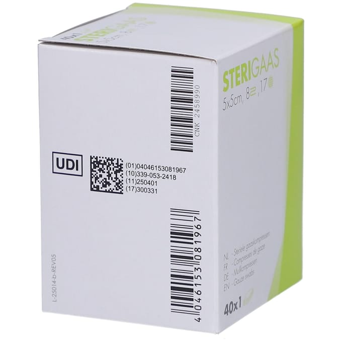 Sterigaas Kp Ster 8l 5,0x 5,0cm 40x1