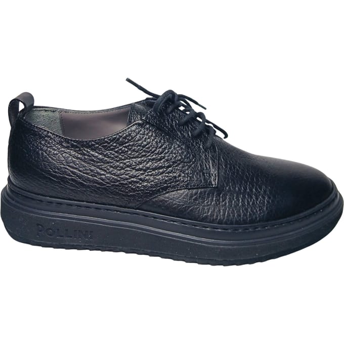 sb10173gofuf0000 Pollini Mannen Leder Zwart