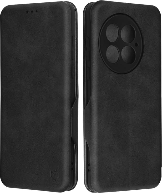 Hoesje geschikt voor OnePlus 13 - Techsuit Safe+ Book Wallet Case - Zwart