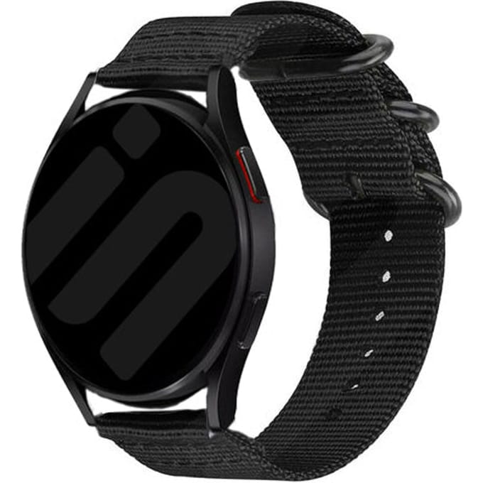 Huawei Watch GT 6 - 46mm nylon gesp bandje (zwart)