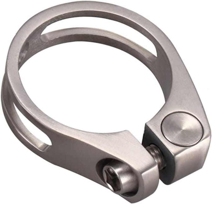 Zadelpenklem - Fietsbuisklem - Fietsreparatie - Titaniumlegering - 318 mm - Zoals getoond