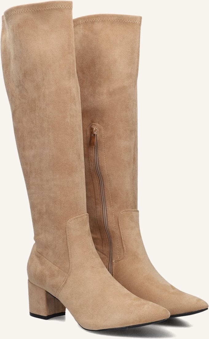 Omoda 0591-5 Laarzen - Suèdelook - Dames - Beige - Maat 37