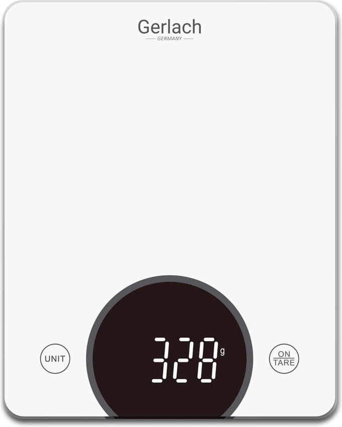 Gerlach - Glazen  Keukenweegschaal met LED display