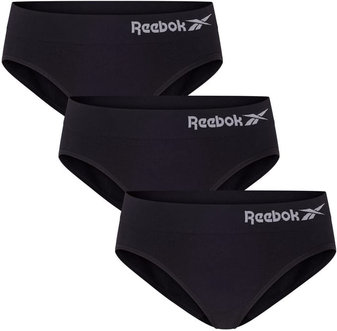 Reebok Naadloze Brief Raina - Maat M - 3 Pack - Zwart