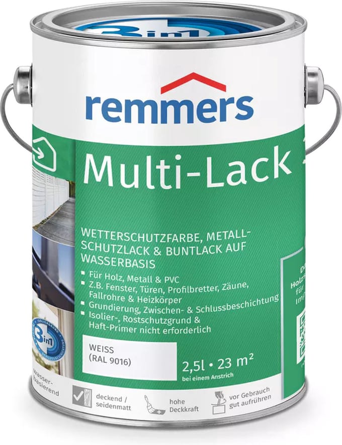 Remmers Multi-Lak 3in1 - Wit (RAL 9016) - 2.5 liter