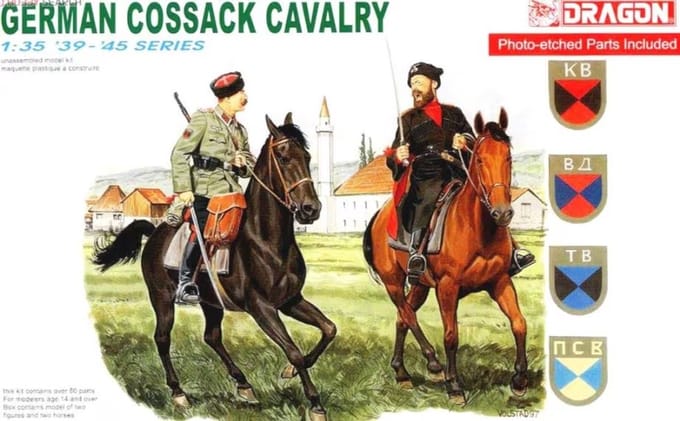 Dragon Modelbouwpakket Militaire voertuigen - 6065 German Cossack Cavalry with PE Parts Plastic - 1:35 - Modelbouw