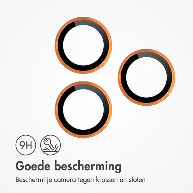 imoshion Camera Lens Protector - Geschikt voor iPhone 17 Pro/ iPhone 17 Pro Max - 2 Pack - Orange