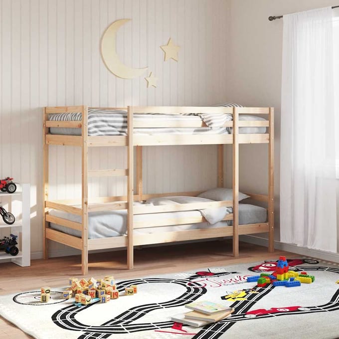 vidaXL - Stapelbed - massief - grenenhout - 80x200 - cm