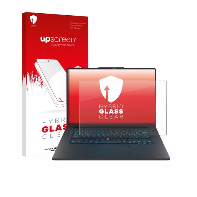 upscreen - Screenprotector voor Lenovo ThinkPad P1 Gen 8 16" - Folie Beschermfolie Beschermglas transparant