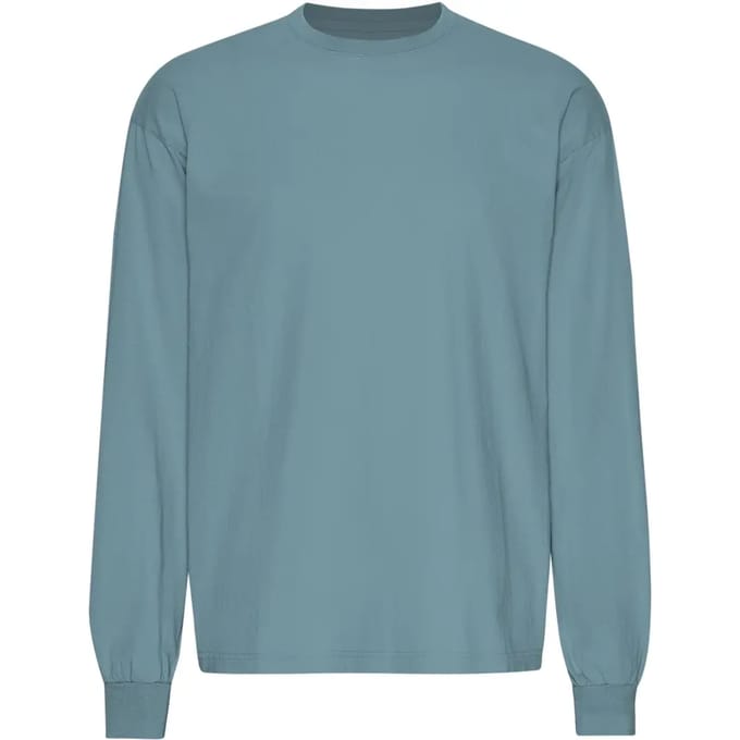 T-shirt met oversized lange mouwen Colorful Standard Organic Stone Blue