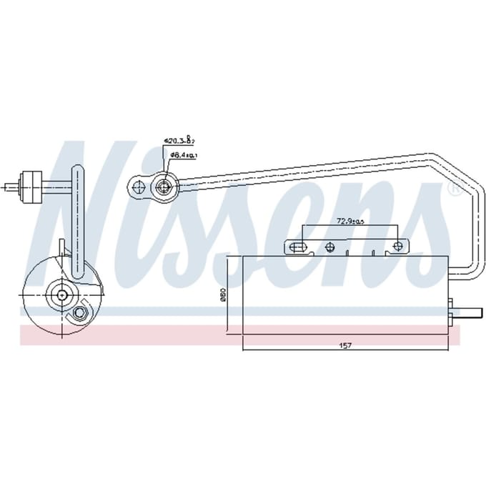 Droger, airconditioningsysteem NISSENS 95409