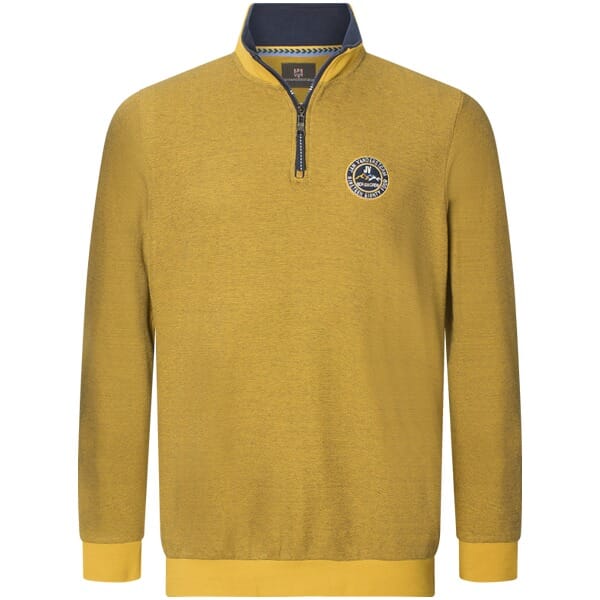 Jan Vanderstorm herren Sweatshirt - 52/54 - donkergeel - Plus Size