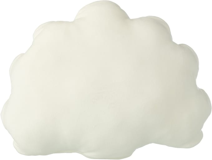 J-Line kussen voor kinderen - polyester - wit