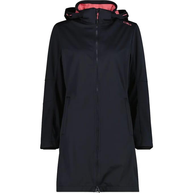 Lichte dames softshell parka met afneembare capuchon CMP