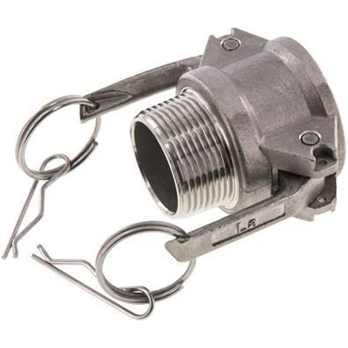 Camlock DN 32 (1 1/4'') Koppeling RvsR 1 1/4'' met buitendraad Type B MIL-C-27487