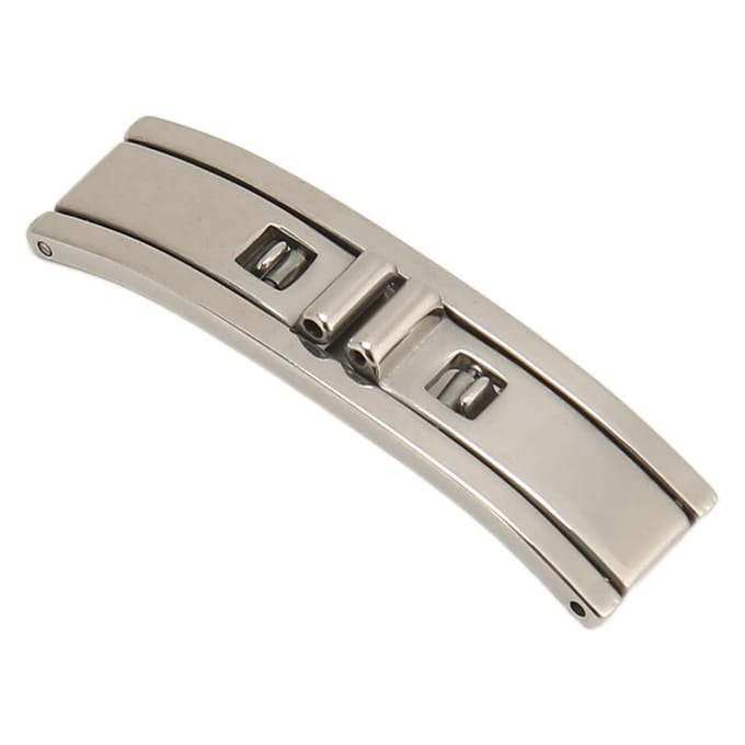 Horlogesluiting Vervanging Universele Dubbele Druk Roestvrij Staal Vlindersluiting voor Horloge Accessoires beige