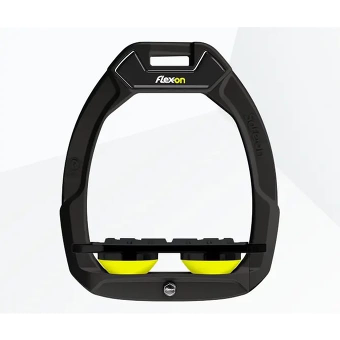 Veiligheidssporen Plat Grip Zwart/Zwart/Geel Flex-On Safe-On