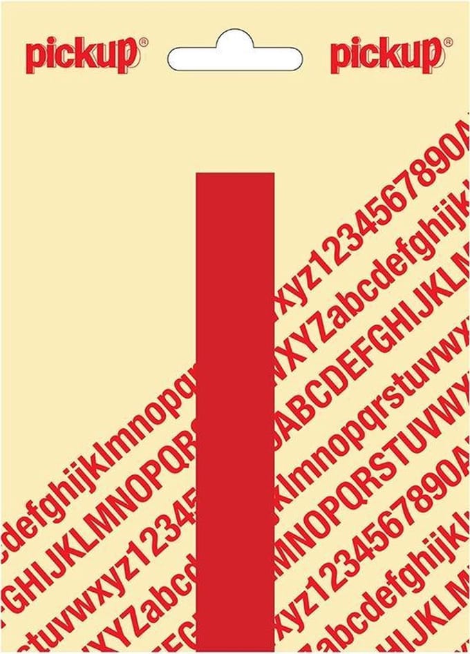 Pickup plakletter Nobel 120mm rood I - 31022120I