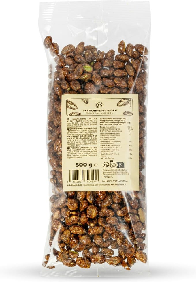 KoRo | Geroosterde pistachenoten salted caramel 500 g
