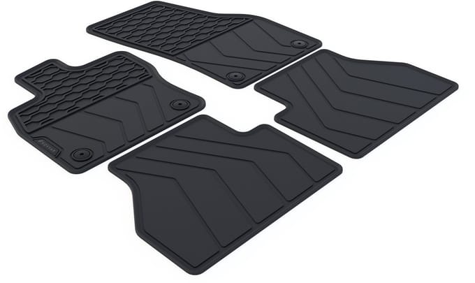 Rubber Automatten geschikt voor Volkswagen Caddy - 2020-heden - 4-delig - Uitvoering: 5-zits