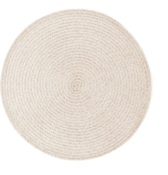 Placemat MELANGE rond, SET/6, dia 38cm, naturel