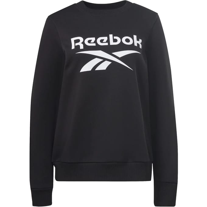 Dames fleece sweater met ronde hals Reebok Identity Big Logo