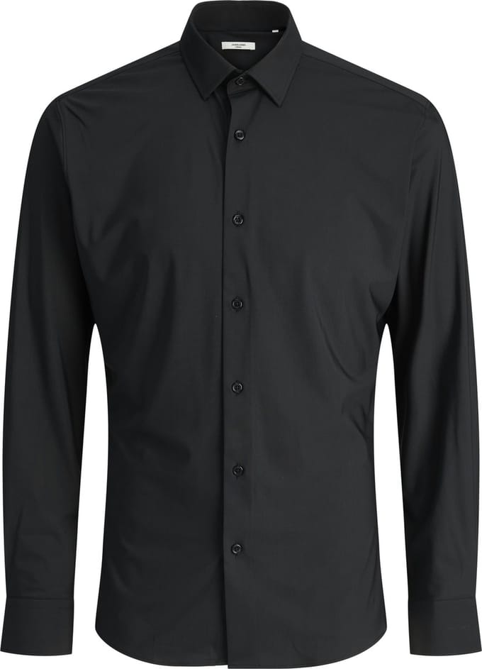 Jack & Jones Overhemd Jprblaactive Stretch Ls Shirt Ln 12282199 Black Mannen Maat - M