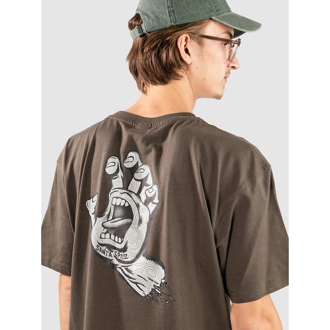 Santa Cruz Topo Hand T-Shirt zwart