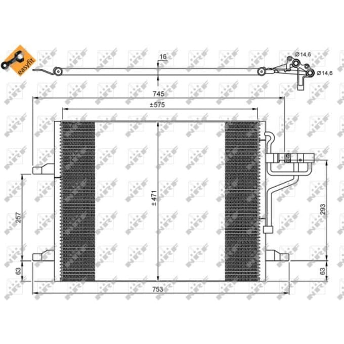 Condensor, airconditioning NRF 35936