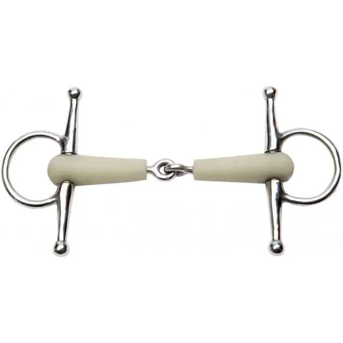 Korte steel flexi paardenbit Feeling