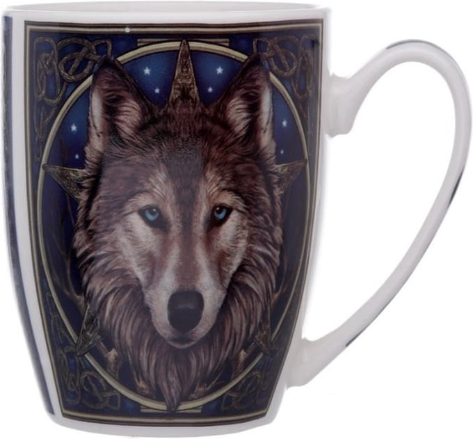 Lisa Parker Mok Wolfportret – Porselein – 10 x 8 cm