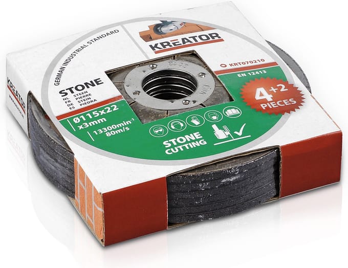 Kreator - Accessories - KRT070210 - Snijschijf steen - Ø 115 3,2mm - 6 st.