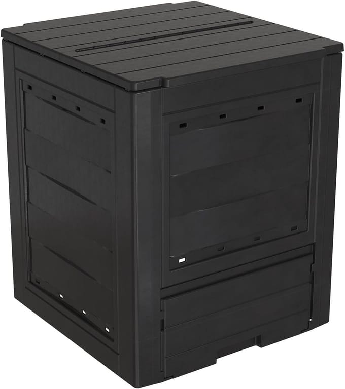 Compostbak Tuin - Afvalbak Composteren - Organisch Afval Verwerken - UV- en Weerbestendig - 60 x 60 x 73 cm