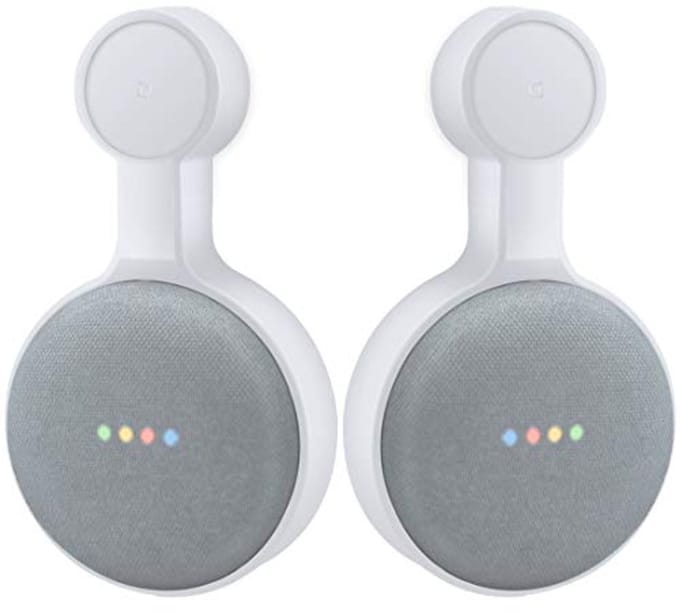 Wandhouder voor Google Home Mini - Ruimtebesparende Accessoire (Wit 2-Pack)