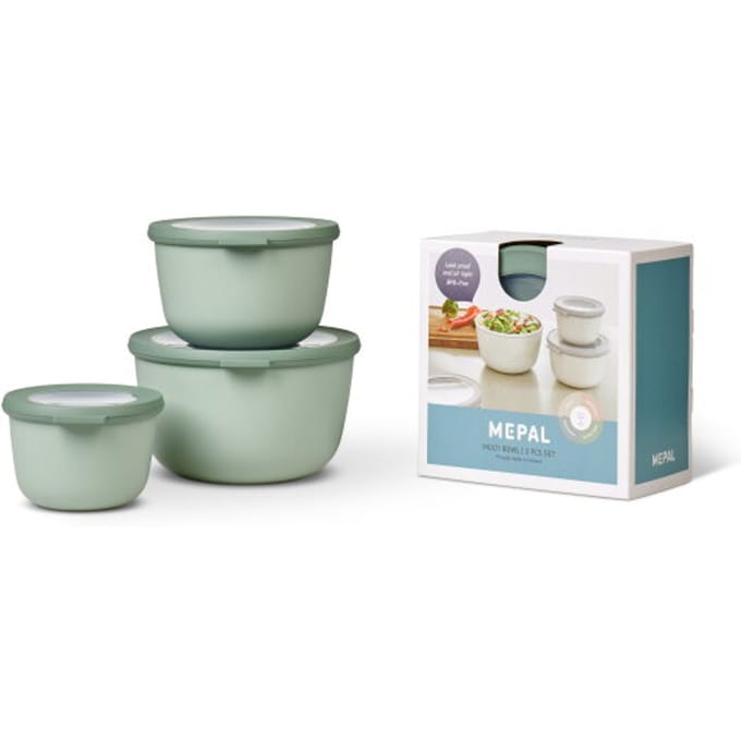 Mepal - Multikom Cirqula vershouddoos set - 500 + 1000 + 2000 ml - Rond - Nordic sage
