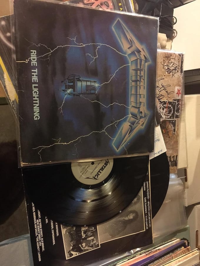 Iconisch Heavy Metal Album 'Ride The Lightning' (2008 Heruitgave Vinyl)