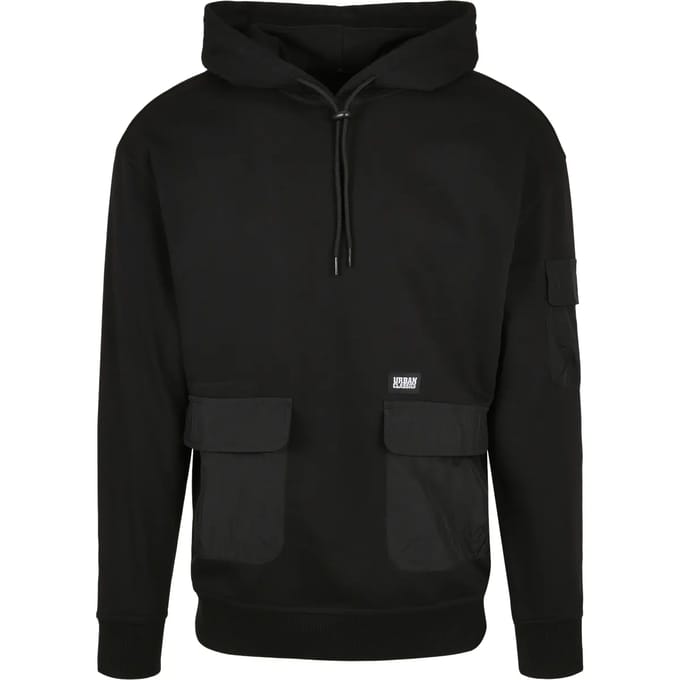 Urban Classics - Commuter Hoodie/trui - M - Zwart