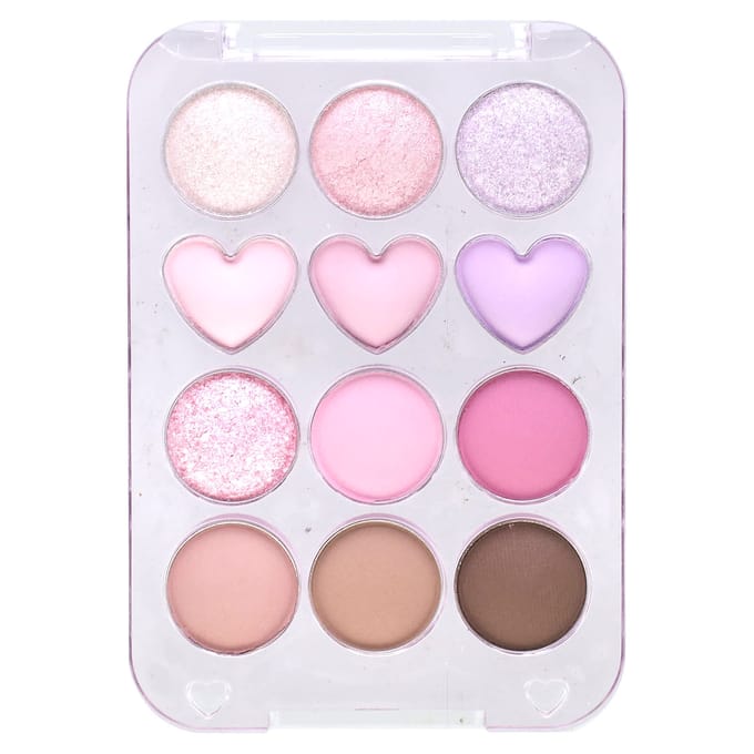 Colorgram, Palette de fards à paupières Pinpoint, 03 Rose + Lavande = Amour, 8,9 g (0,31 oz) white