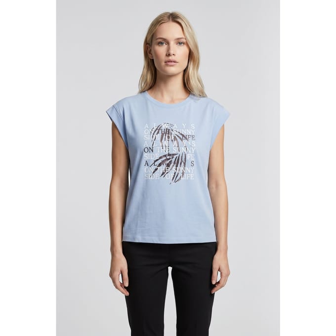 s.Oliver T-shirts Light Blue Größe: 34 | Hemden Outlet | Damen | Blau