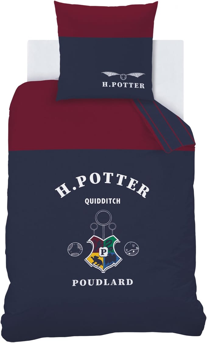 Harry Potter Dekbedovertrek Stripe - Eenpersoons - 140 x 200 cm - Katoen