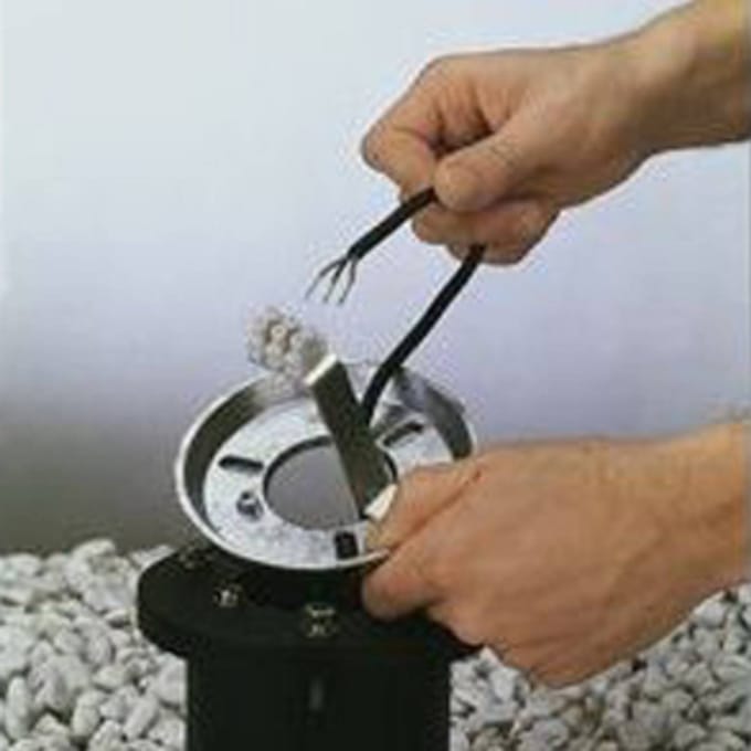 Albert Leuchten Grondinbouwsokkel v. gegoten alu inbouwdiepte 40cm