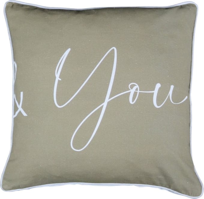 Sierkussen - Organic &you - Taupe - 45 Cm X 45 Cm