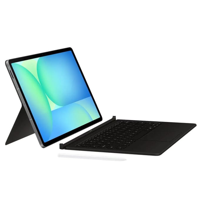 Book Cover Keyboard voor de Samsung Galaxy Tab S10 FE Plus - QWERTY / NL - Zwart
