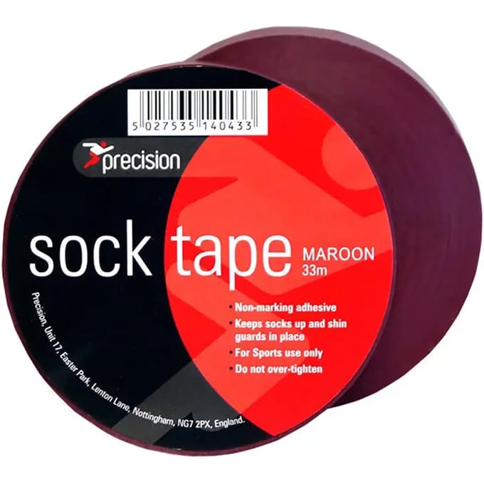 Precision Sokkentape 33 M X 19 Mm Pvc Bordeaux 10 Stuks
