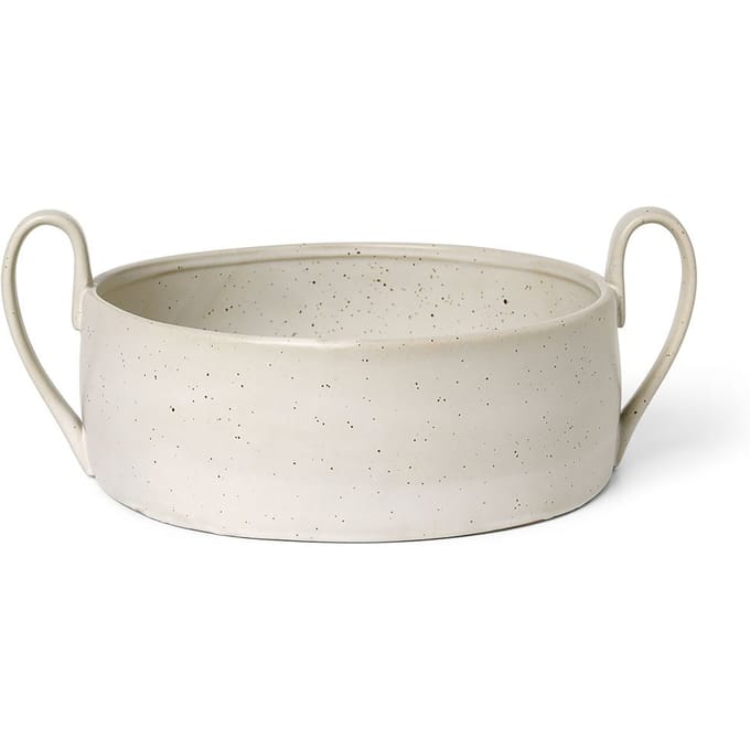 Ferm Living Flow Centrepiece schaal - gebroken wit gespikkeld