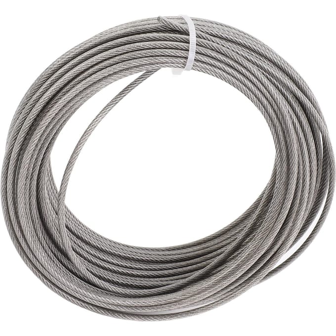 Staal kabel set 66ft Lengte 3mm Diameter 304 Roestvrij Staal Draad Spanner Vergrendel Kit voor Tuin