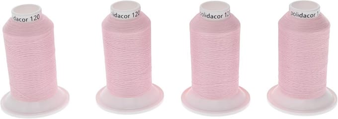 Polyester Naaigaren Set 4 Klosjes 1000m Oudroze - Sterke Kwaliteitsdraad
