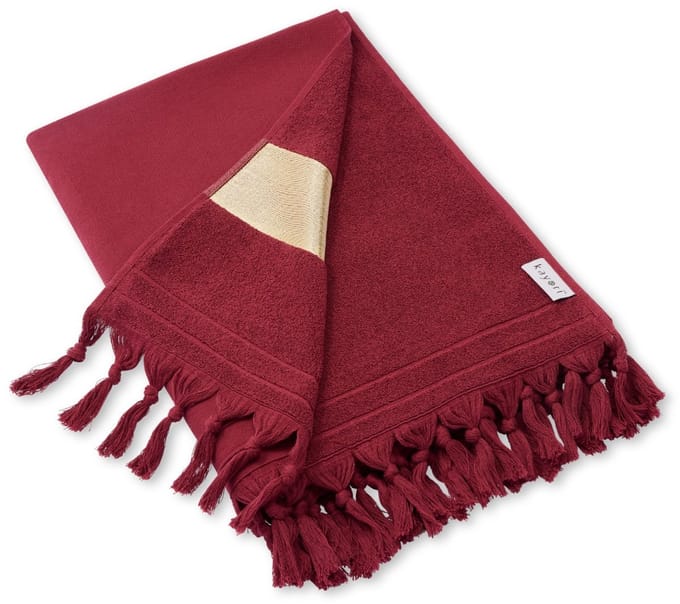 Kayori Somei Hamamdoek - 180x200 - 100% Katoen - Rood